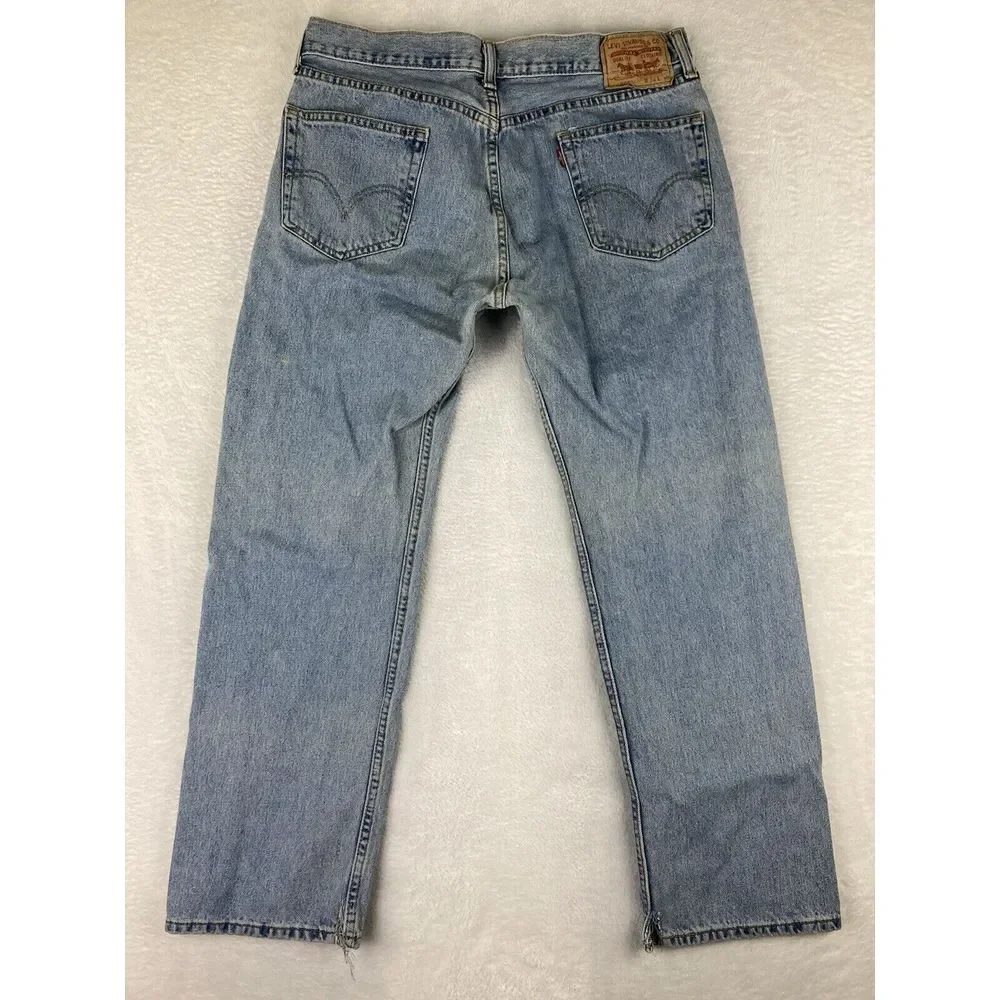Levi's 505 Jeans Mens‎ Straight Fit Denim Blue Size 34x30